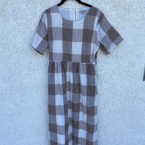 Polagram Long Plaid Dress